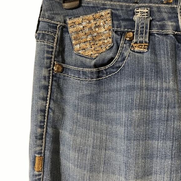 Seven7 Jeans size 27 skinny low rise medium Wash - Picture 5 of 7